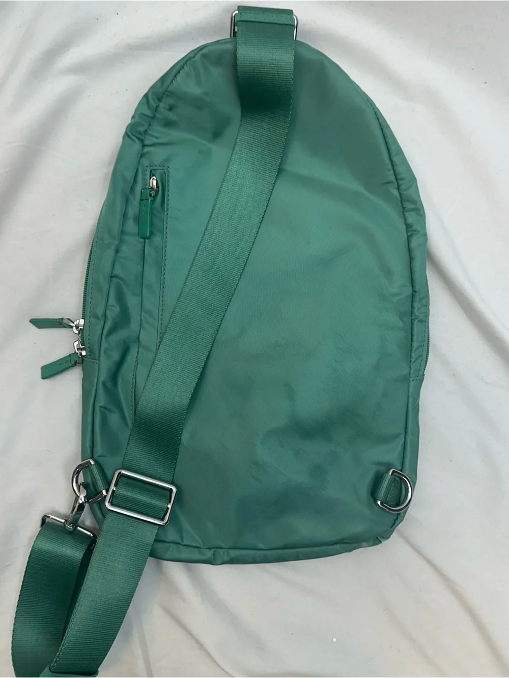 Tumi Green Nylon Single-Shoulder Sling Backpack